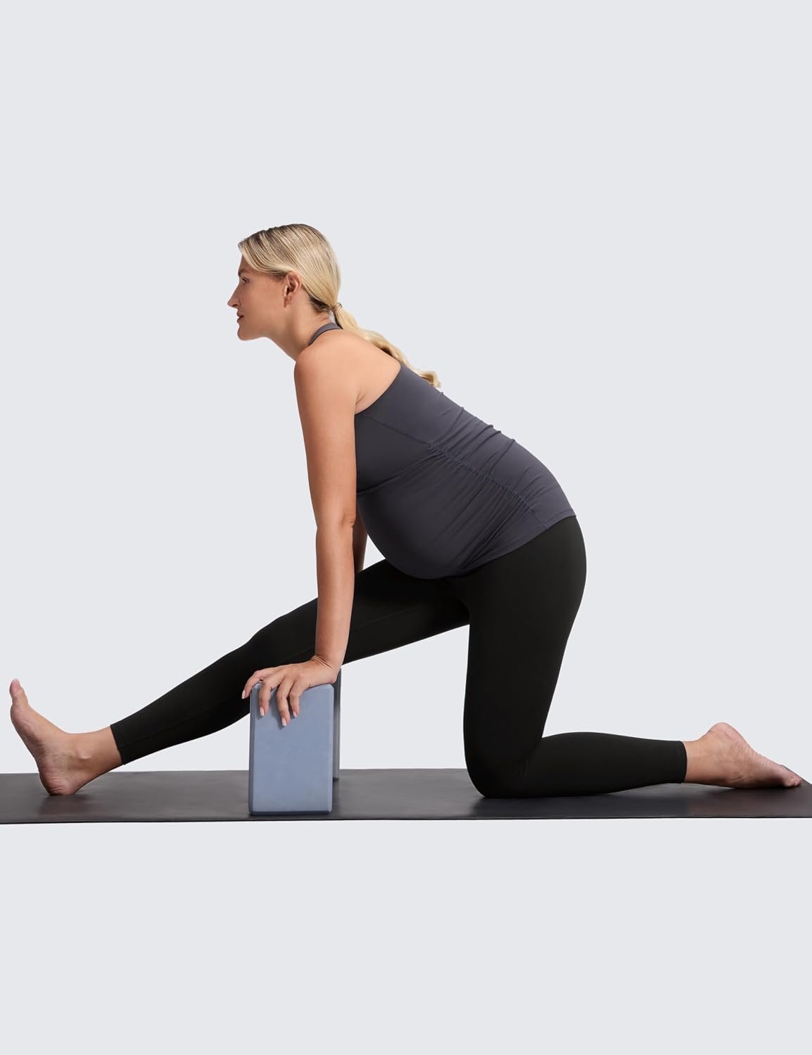 CRZ YOGA Maternity Leggings 25" | Butterluxe, Extremely Soft, Gentle Compression, Yoga, Super High Rise, U-shaped Belly, Pregnancy and Postpartum