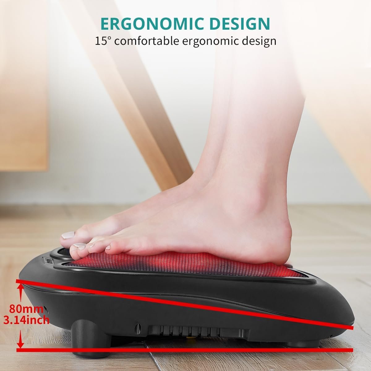 Nekteck Foot Massager with Heat, HSA Eligible FSA Massage Tools Gifts