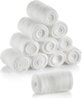 10 Roll Gauze Bandage Rolls Elastic Stretch Gauze Rolls Medical Gauze Stretch Roll Tape Self-Adherent Tape Pressure Wrap Bandage Rolls First Aid Tape Conforming Stretch Gauze Bandage Rolls,10cmx4.5m
