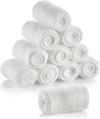 10 Roll Gauze Bandage Rolls Elastic Stretch Gauze Rolls Medical Gauze Stretch Roll Tape Self-Adherent Tape Pressure Wrap Bandage Rolls First Aid Tape Conforming Stretch Gauze Bandage Rolls,10cmx4.5m