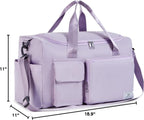 FIORETTO Women's Gym Duffle Bag with Shoes Compartment, 30L Capacity, Ideal for Travel, Gym, Sports, Duffel, Weekender