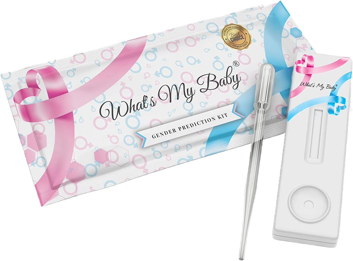Whats My Baby® Early Gender Prediction Test - Reveal if Your Baby is a Girl or Boy from 5 Weeks - Instant Results - Gender Reveal Early Pregnancy Test Kit