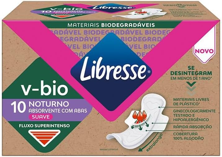 Libresse Sanitary Pads With Wings Overnight 10 pieces