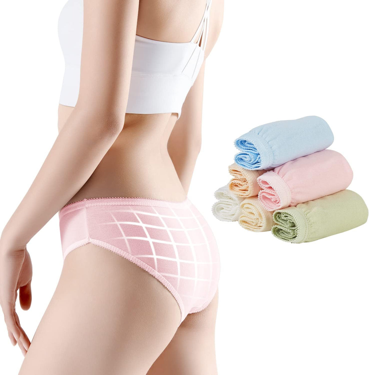 Disposable Women Underwear for Travel Colorful Cotton Ladies Briefs Hotel Spa Hospital Stays Emergencies