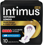 Intimus Sanitary Pads With Wings Overnight 10 pieces