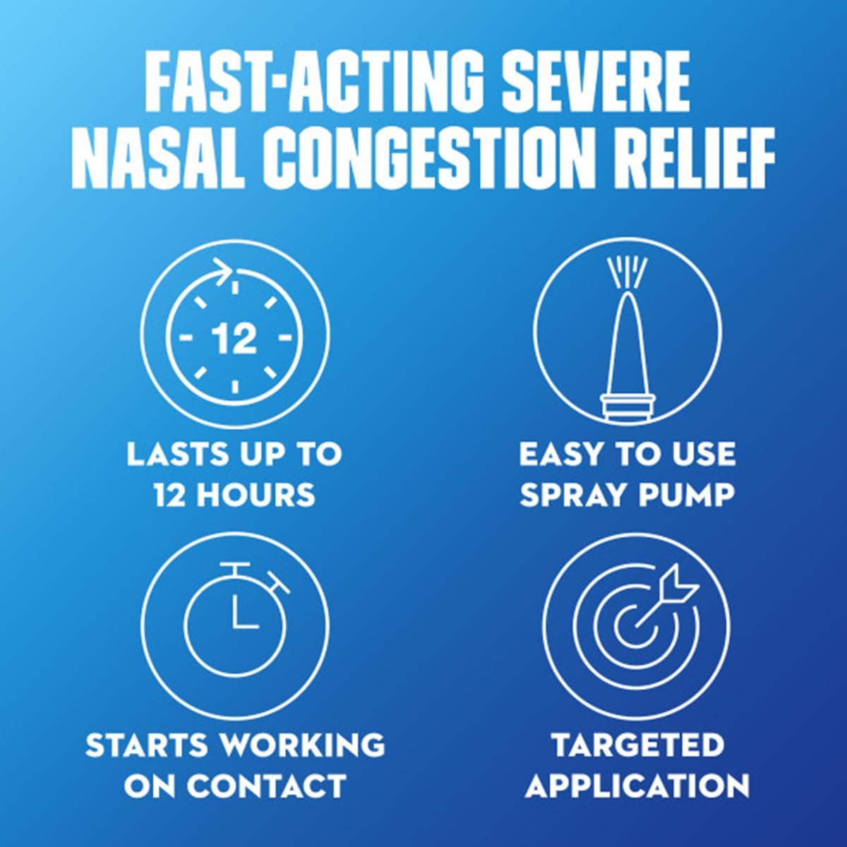 Mucinex Sinus-Max Nasal Spray for Sinus & Allergy, Fast-Acting & Fragrance Free, 12 Hour Severe Nasal Congestion Relief, 0.75 Fl Oz (Pack of 4)