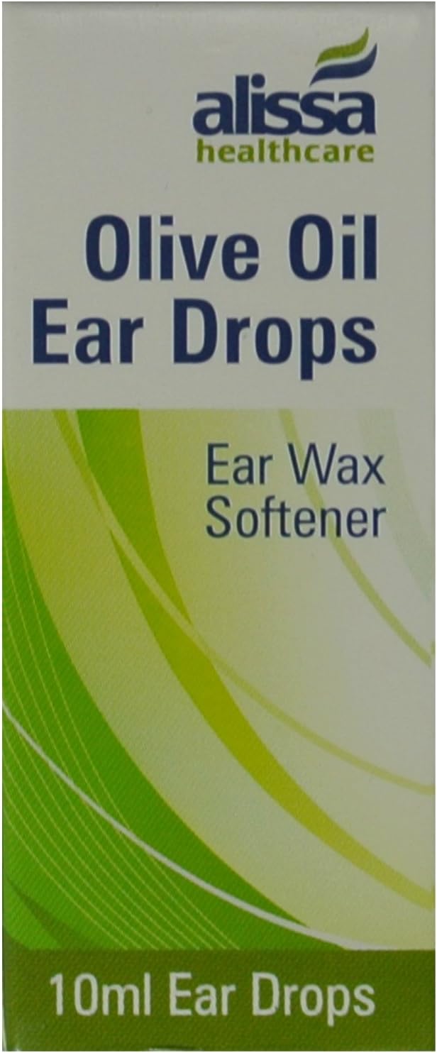 1 x Olive Oil Ear Wax Drops Softens Removes Wax 10ml (1 Pack)F