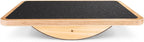 StrongTek Wooden Balance Board, Basic Rocker or Advanced 360° Wobble | Beginner-to-Advanced Options, Non-Slip Surface, Ankle Rehab, Physical Therapy, Core Stability and Balance Training