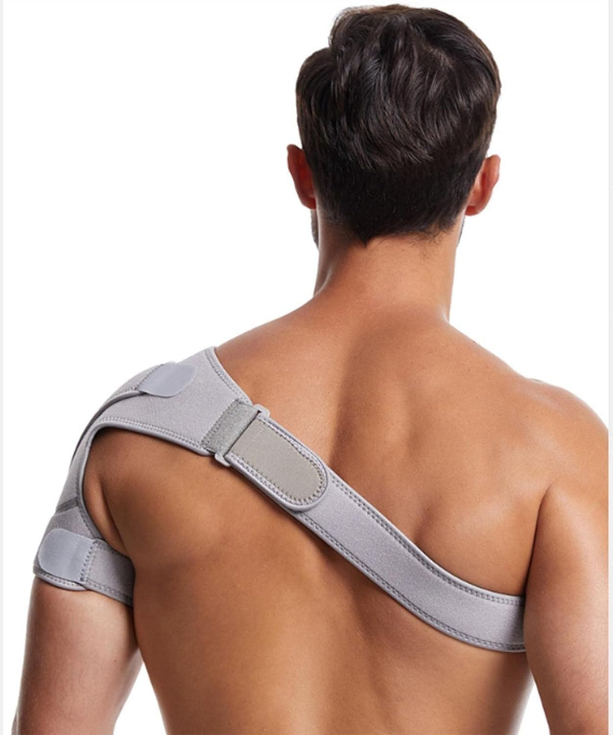 Adjustable Shoulder Support Brace for Rotator Cuff Relief, Breathable Compression Sleeve for Men and Women, Injury Stabilizing Support with Strap for Post Surgery Recovery - Tisuff