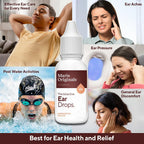 Marie Originals Natural Ear Drops for Ear Cleaning, Adults & Kids, 0.5 oz | Ear cleaning drops for dry, itchy ears and everyday ear care; plant-based formula ideal for adults, kids and swimmers