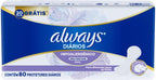Always Panty Liners Fragrance-Free Hypoallergenic 80 pieces