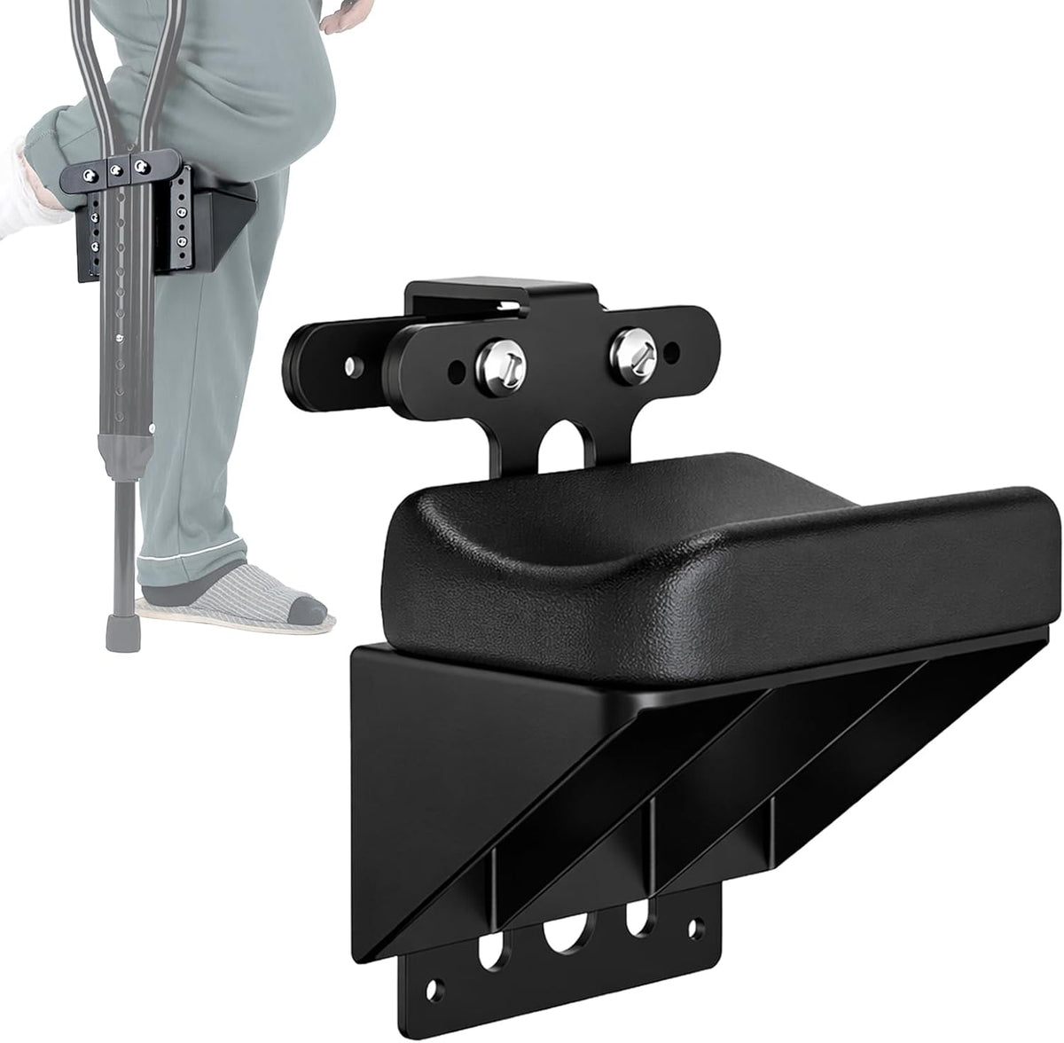 Knee Support for Crutches, Adjustable Leg Support for Post-Surgery Recovery, Comfortable Cushion for Injuries and Fractures
