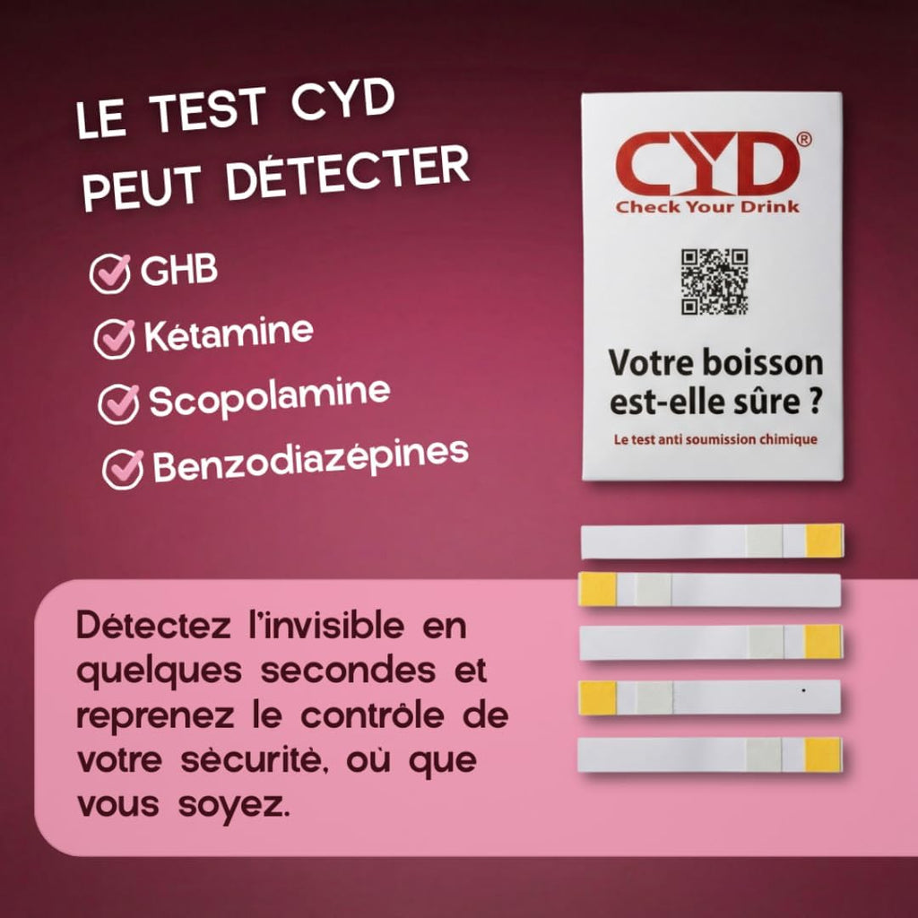 Test Drogue Anti-GHB Environmental Test Kits 5 tests