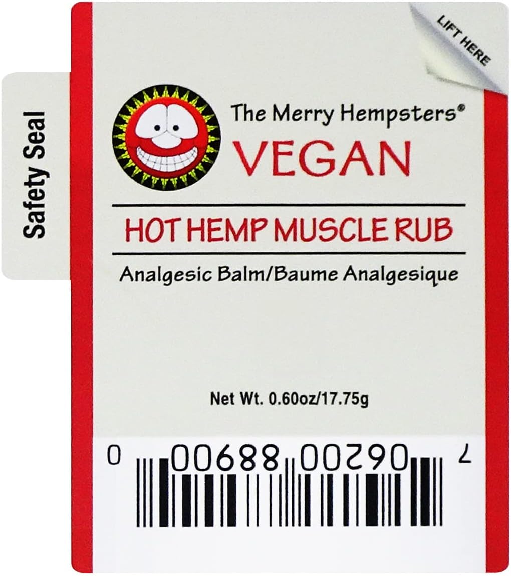 Merry Hempsters Vegan Hot Hemp Muscle Rub Single (2-Pack)