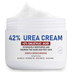 OUKEYA Urea Cream 42% to Soften & Smooth Dry, Cracked, Rough Skin | Urea Foot Cream, 2% Salicylic Acid, Exfoliating, Moisturizing Lotion, Hand, Heels, Elbows, Knees, 5.29oz