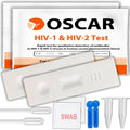 HIV-1 & HIV-2 Rapid Test Kit, Qualitative Antibody Detection, Serum/Plasma/Whole Blood. For Home/Self Use. (Pack of 2)