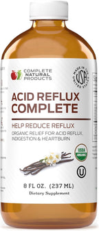 CNP | Acid Reflux Complete 8oz - Heartburn GERD, Amish Aloe Relief Aid | Organic acid reflux complete liquid with aloe, ginger, garlic & vanilla for heartburn, GERD, sour stomach and Amish support