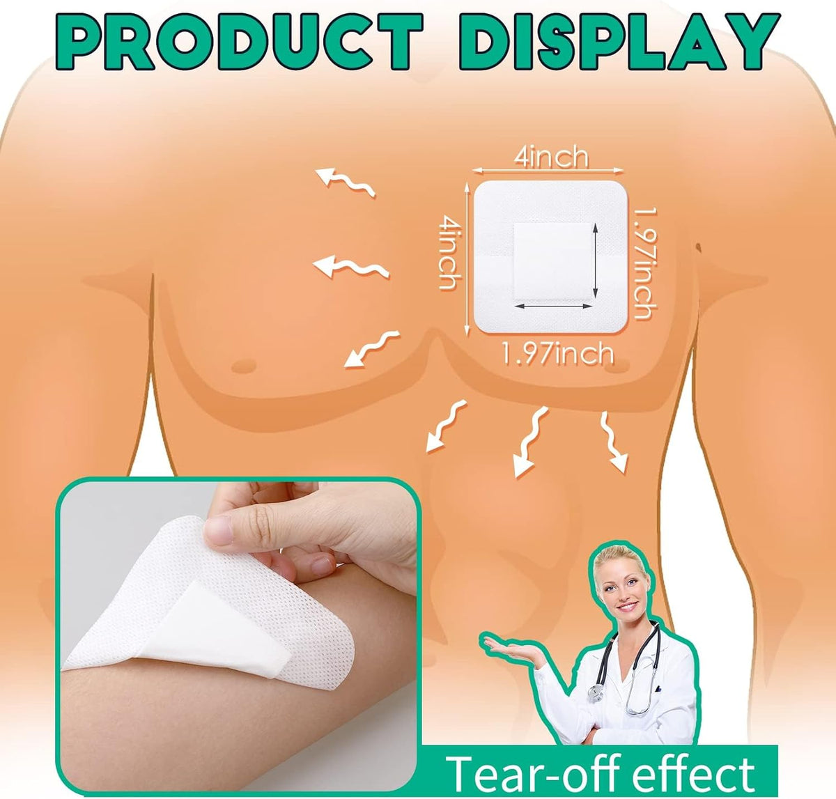 Gauze and Wound Dressings Sterile 50 pieces