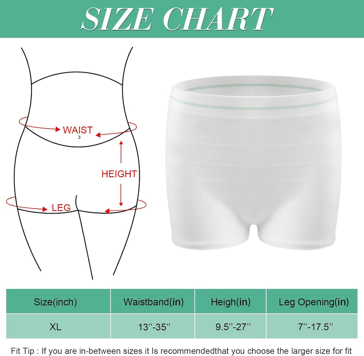 Gmaro 10 Underwear Postpartum High Waist 10 pieces