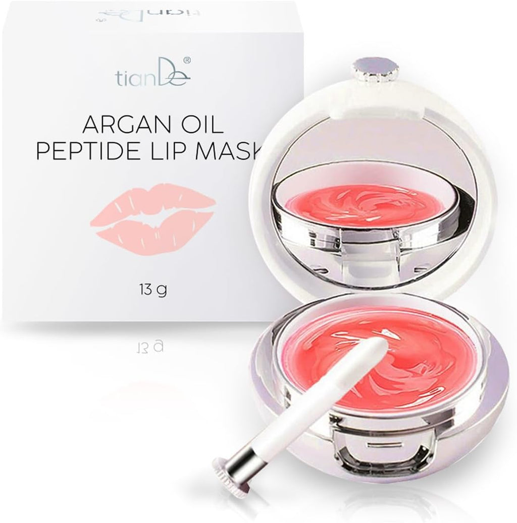 TianDe Argan Oil & Peptide Lip Mask 13g Peptide Treatment for Radiant Lips