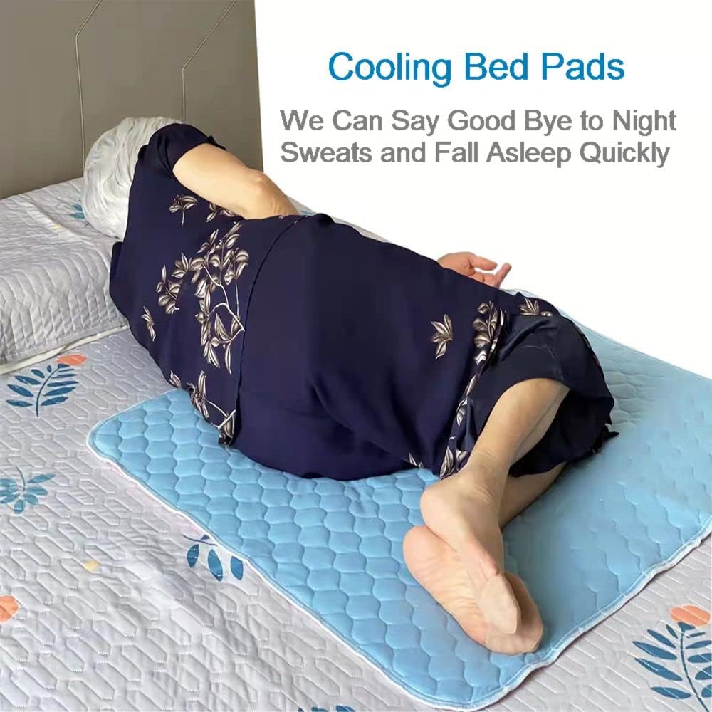 2PCS Reusable Underpads Large 86.4 x 91.4, Upgrade Cooling Waterproof Bed Pads with Heavy Absorbent, Washable for Incontinent, Potty Training, for Adult, Kids, Dogs