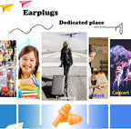 Earplugs for Sleeping Noise Cancelling, 8Pairs Reusable Ear Plugs | Super Soft Silicone, NRR 32 dB, Triple Seal Waterproof, Sleep/Swim/Concerts/Work, Washable BPA-Free, 8Colors Individual Packs