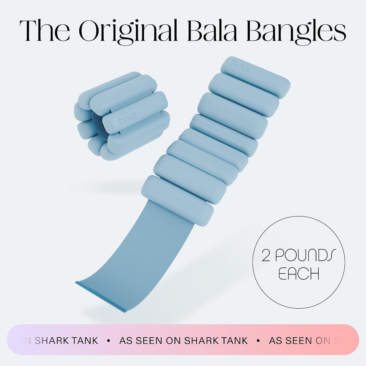 Bala Bangles Wrist & Ankle Weights for Women & Men, Home Gym Equipment