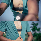 HS500 Heart Rate Monitor, Heart Rate Sensor Chest Strap, Protocol ANT+/Bluetooth, 800h Battery, IP67 Waterproof, Compatible with iOS/Android APPs