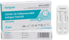 Fanttest 3-in-1 Combo RAT Test, Influenza Flu A/B and COVID-19 Rapid Antigen Test Kit - Nasal Swab