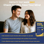 Sperm Test Kit for Men, 2-in-1 Sperm Check Fertility Screening with At-Home Semen Analysis, Accurate Semen Concentration Result in Minutes for Fertility Planning, Easy to Use
