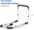 Bed Rails for Elderly Adults Safety, 380 LBS, Model BM03-1 | ASTM Approved, 2026 Upgraded Adjustable Bed Cane, Non-Slip Ergonomic Handle & Storage Bag, Tool-Free Bed Railings for Seniors