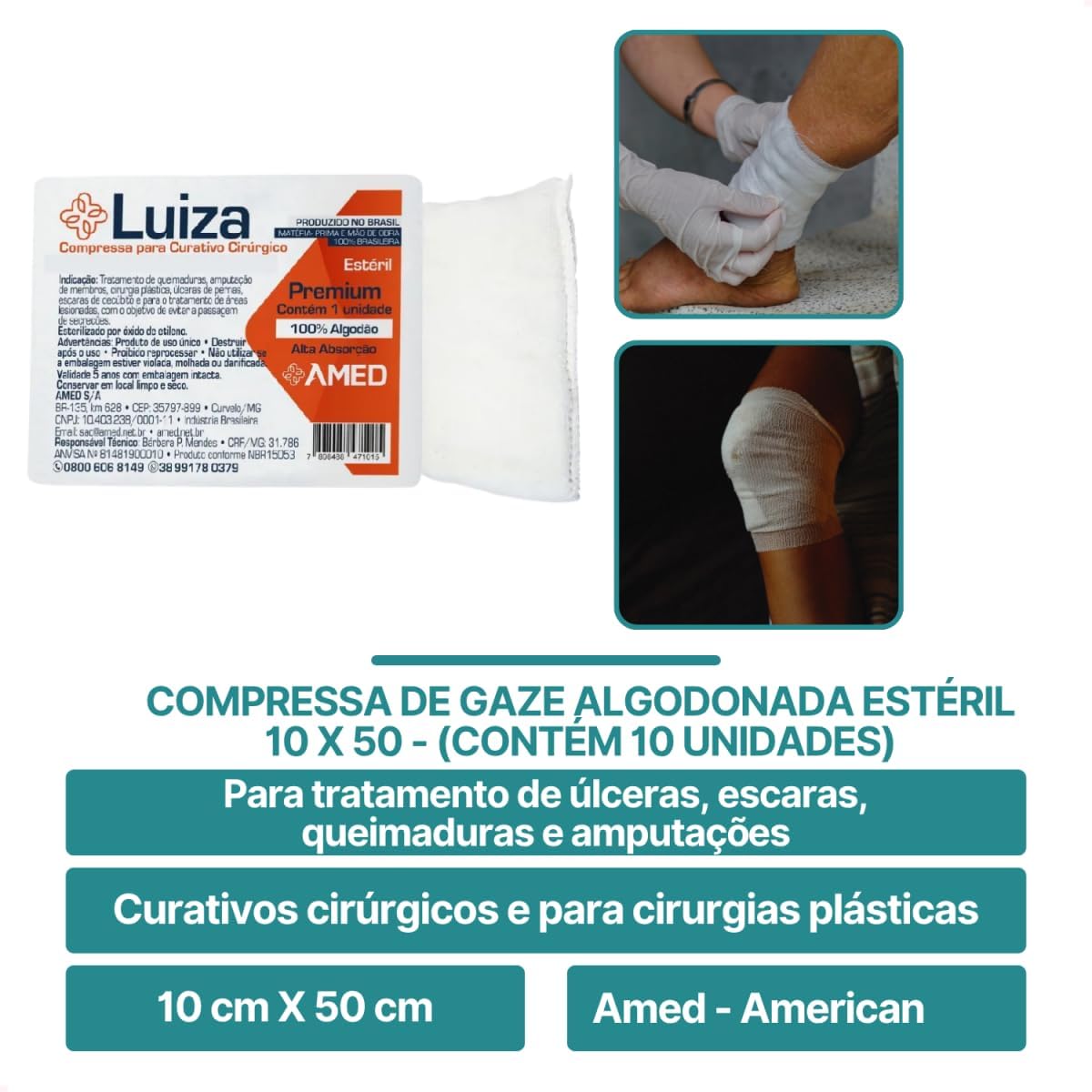 Gauze and Wound Dressings Sterile 10cm 50cm