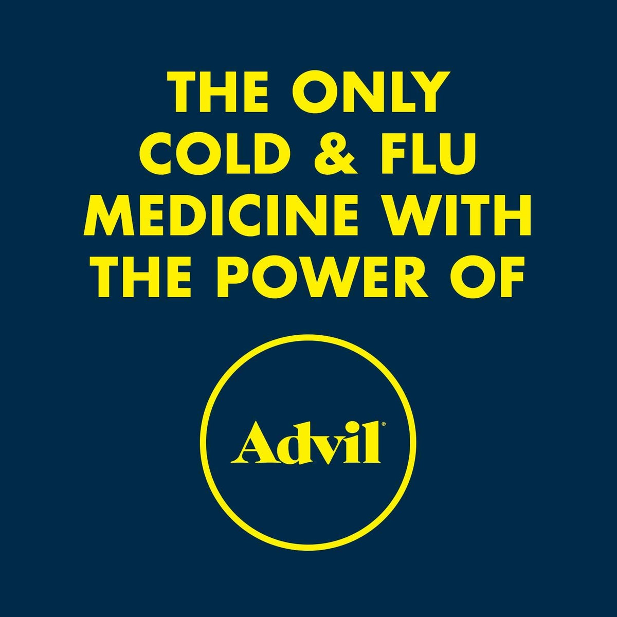 Advil Cold & Flu, Ibuprofen 200mg, Pain Relief, 50 Tablets