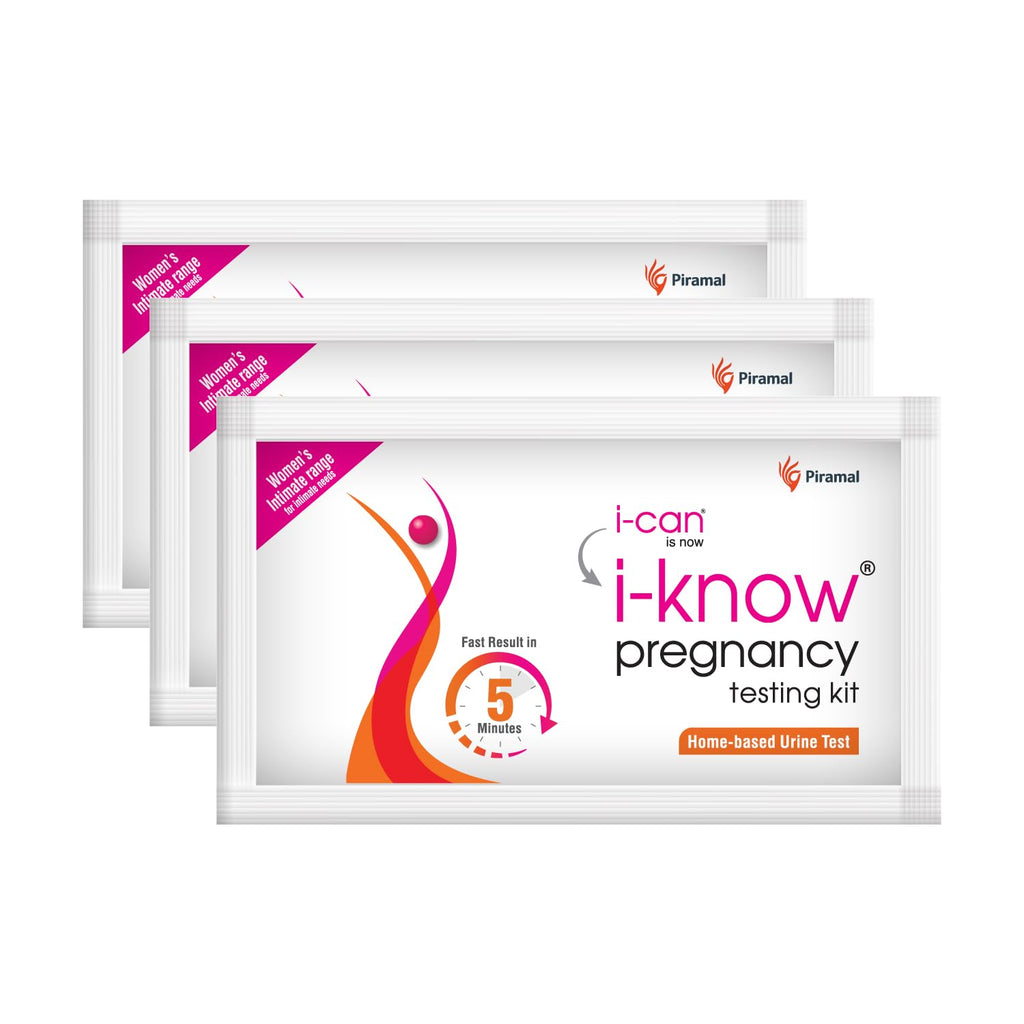 i Know Pregnancy Test Kit | Pack of 3 | 99% Acurate Results within 5 mins | Urine Pregnancy Kit at Home | HCG Hormone Detection Kit | i Can Pregnancy Testing Kit is now i Know Pregnancy Test Kit