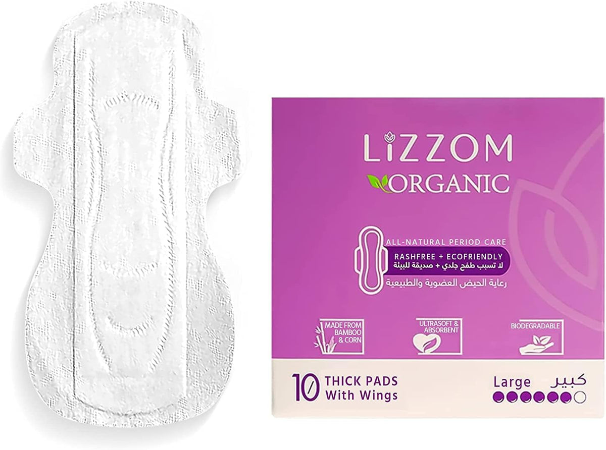 LiZZOM Sanitary Pads Organic Overnight