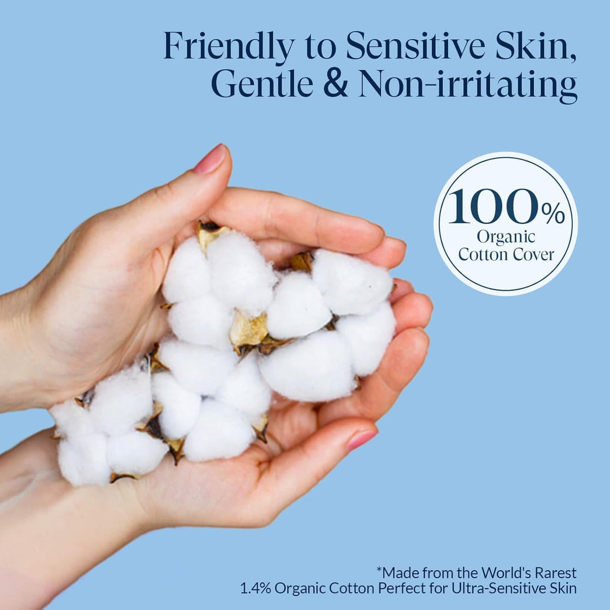 100% Organic Panty Liners for Women-120ct, Ultra Thin Cotton Cover, Regular Pantiliners, Light Absorbency, Unscented Barely There Pantie Liners (Regular Liner, Size 1, 120ct)