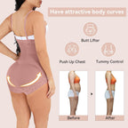 Shapewear for Women Tummy Control Fajas Colombianas Body Shaper Butt Lifter Compression Garment Open Bust Bodysuit