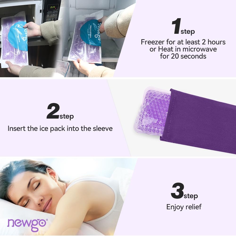 NEWGO Cooling Pad for Postpartum Delivery Reusable Hemorrhoids Vaginal Care Relieves Pain and Discomfort Postpartum 6 Pack Washable