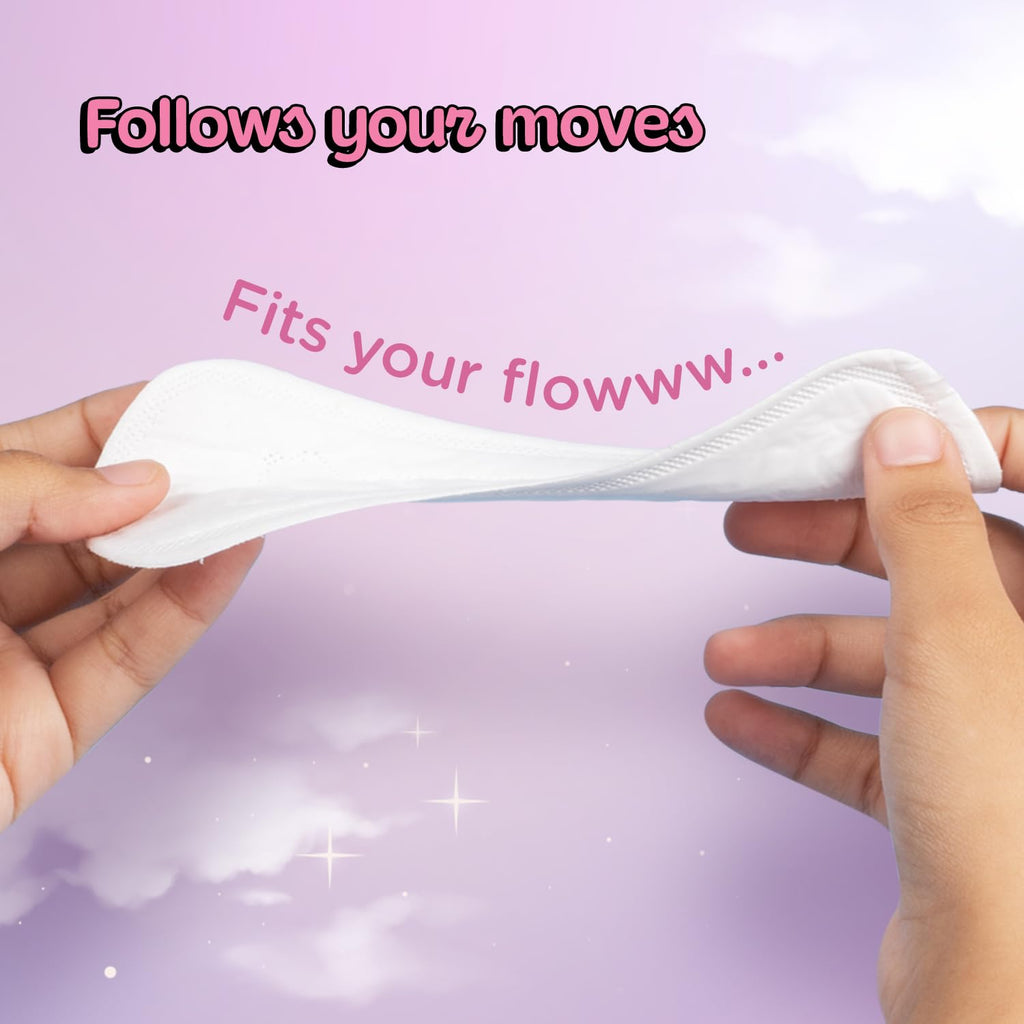 PEESAFE Aloe Vera Panty Liners (Pack of 50 Liners) | Curvy Design For Extra Comfort | Cottony-Soft Surface With 185mm Wide Optimal Coverage
