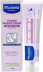 Mustela Vitamin Barrier Cream 123 - for nappy rash - 108g (Pack of 2)