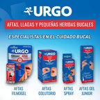 Urgo - Thrush Spray - Treatment for thrush, sores and small mouth wounds with Hyaluronic Acid, Relief and healing of mouth sores - Spray 15ml