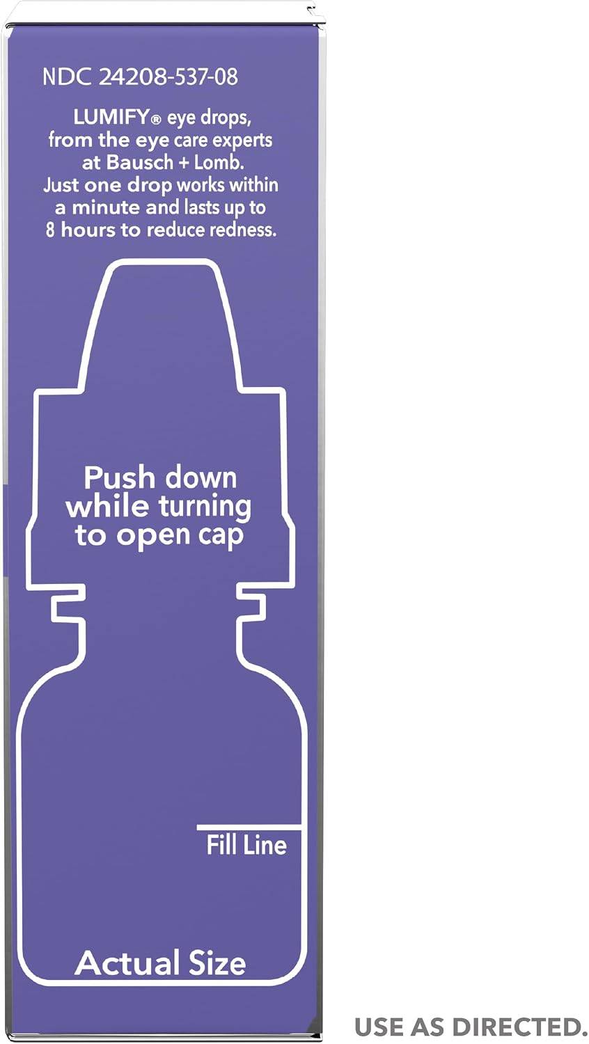 Lumify Redness Relief Eye Drops, Whiter & Brighter Looking Eyes, 0.17 oz | Fast-acting redness relief in 1 min, lasts up to 8 hours, For Whiter & Brighter Looking Eyes, 5 mL