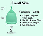 Shordy Menstrual Cup, Set of 2 (Small) Pack of 2 with Mini BOX, Period Cup Made with Medical Grade Silicone, Hygienic and Safe, Better Alternative to Sanitary Pads and Tampons