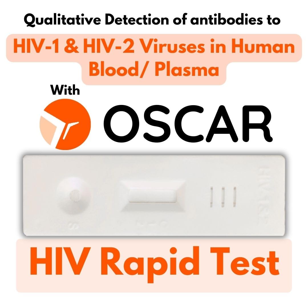 Oscar HIV1 & HIV2 Rapid Home Self-Test Kit (Pack of 4)