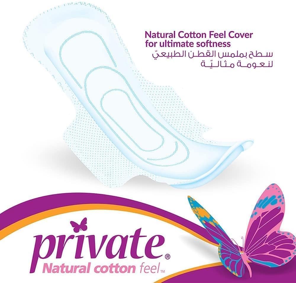 Sanitary Pads With Wings Overnight 24 pieces