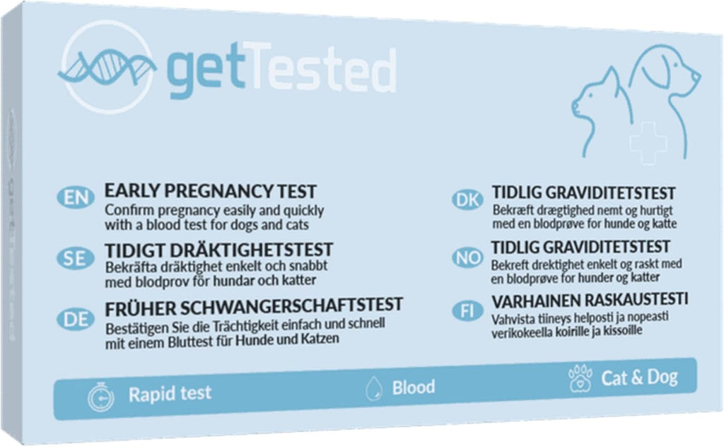 getTested Early pregnancy test for dogs and cats