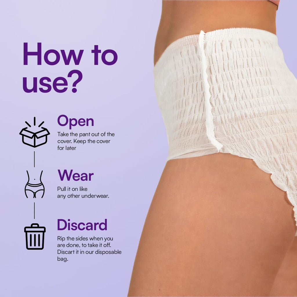 Flawsome Maternity Sanitary Pads for Postpartum Women | XL Size, Pack of 4 | 360° Leak-Proof, Highly Absorbent | Rash-Free, Soft & Breathable | Overnight Protection