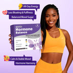 Natural Hormone Balance for Women, Menopause Supplements for Women with Evening Primrose Oil,CoQ10,Soy Isoflavones, Daily Pack Supports Peri+Menopause+Post, PMS,Metabolism,Mood,Energy 30Packs