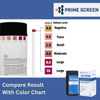 Prime Screen Ketone Test Strips: Testing Ketosis based on your urine, 100 Ketone Urinalysis Tester Strips