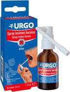 Urgo - Thrush Spray - Treatment for thrush, sores and small mouth wounds with Hyaluronic Acid, Relief and healing of mouth sores - Spray 15ml